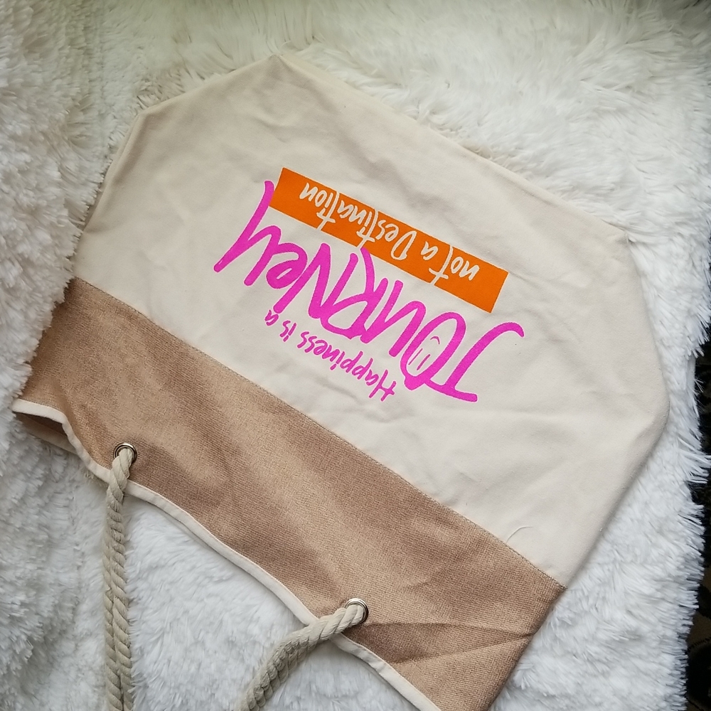 Happiness is a journey...tote